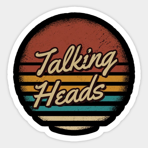 Talking Heads Retro Style Sticker by JamexAlisa